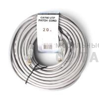 Патч корд литой TELECOM UTP Кат. 5е, серый, 20 м. (1/34) Патч корд литой TELECOM UTP Кат. 5е, серый, 20 м. (1/34)