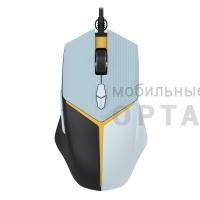 Мышь проводная игровая DEFENDER Shotgun GM-176, 6кн, 3600dpi, 1.5м, черный/серый (1/36)