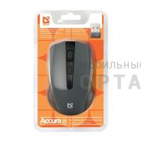 Мышь DEFENDER Accura MM-935 серая, беспроводная, 4 кнопки, 800-1600dpi, USB (1/40) Мышь DEFENDER Accura MM-935 серая, беспроводная, 4 кнопки, 800-1600dpi, USB (1/40)