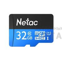 Карта памяти 32 Гб MicroSD Netac P500 Standard U1/Class 10 (90 Mb/s) без адаптера Карта памяти 32 Гб MicroSD Netac P500 Standard U1/Class 10 (90 Mb/s) без адаптера