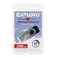 Флешка USB 256 Гб Exployd 530, USB2.0, пластик, чёрный