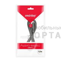Кабель-удлинитель Smartbuy 3.5 Jack (M) - 3.5 Jack (F), стерео, аудио, 1,8 м, в пакете (1/350) Кабель-удлинитель Smartbuy 3.5 Jack (M) - 3.5 Jack (F), стерео, аудио, 1,8 м, в пакете (1/350)