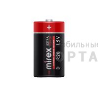 Элемент питания Mirex R20 / D 1,5V  2 шт (2/12/96), shrink