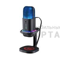 Игровой стрим микрофон REDRAGON Echowave GM305 USB, RGB, омнидир/кардиоид, черный (1/20)