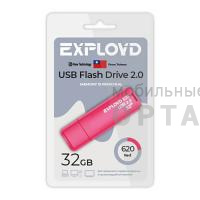 Флешка USB 32 Гб Exployd  620  красный Флешка USB 32 Гб Exployd  620  красный