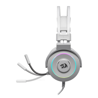 Наушники игровые REDRAGON Lamia 2 Белые, RGB, звук 7.1, USB (1/10)